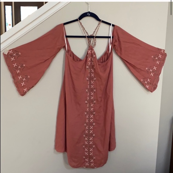 Jetset Diaries Desert Rose Mini Dress in Salmon. - Picture 11 of 11